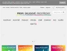 Tablet Screenshot of profi-uklidove-prostredky.cz
